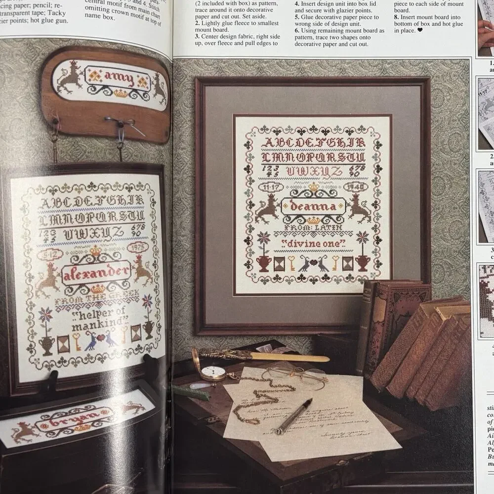 Cross Stitch & Country Crafts Magazine Lot 10 1987-93 Over 100+ Pattern Projects
